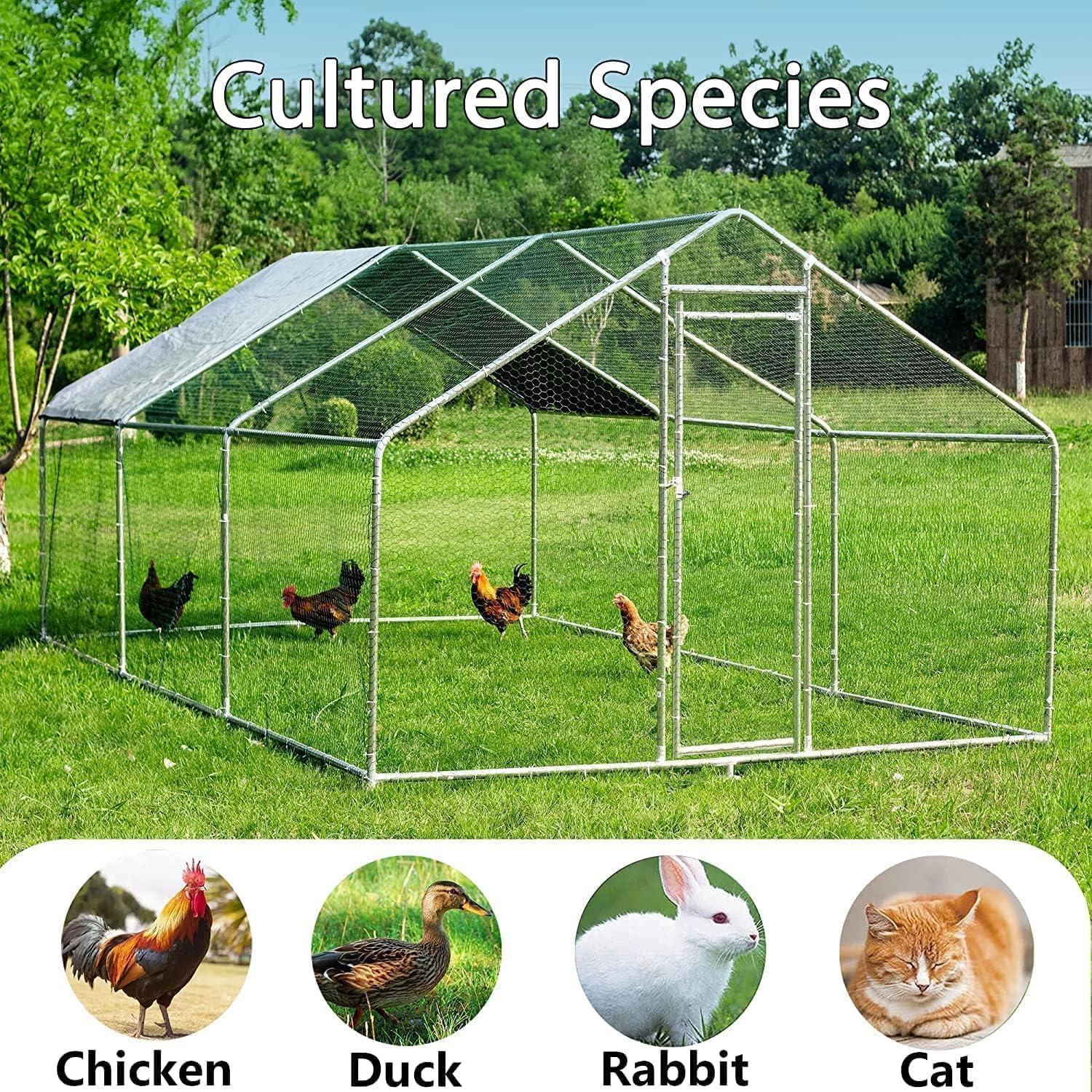 Our Take on the HITTITE Large metal Chicken Coop with Run