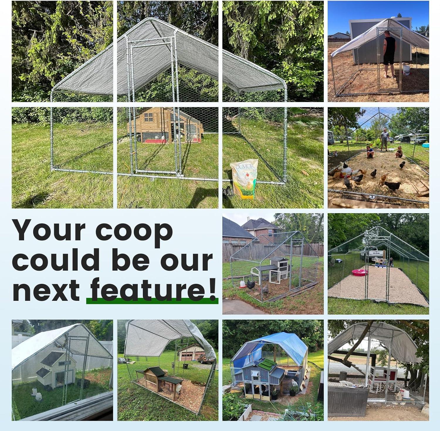 Our Thoughts on the Large Metal Chicken Coop with Waterproof⁢ Cover