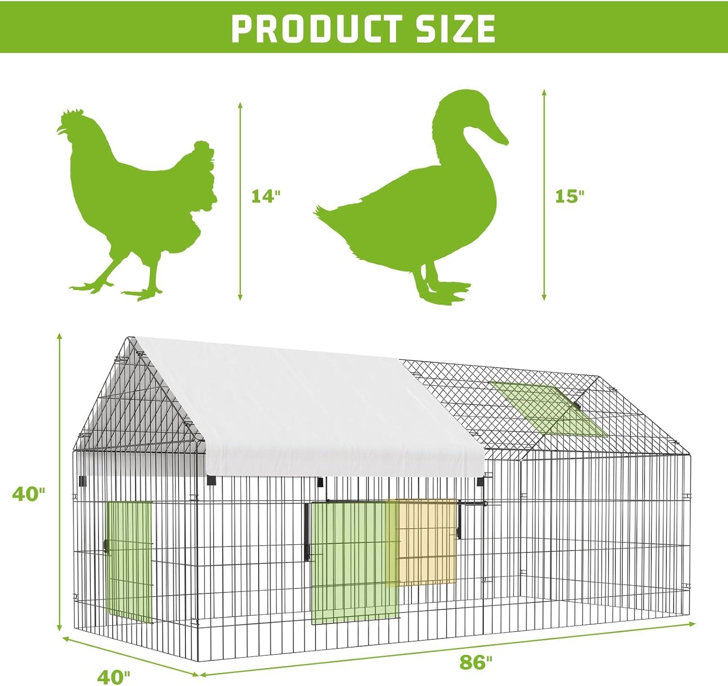Our Take on ⁣the spacious, Sturdy ‍Metal Chicken Coop with Cover