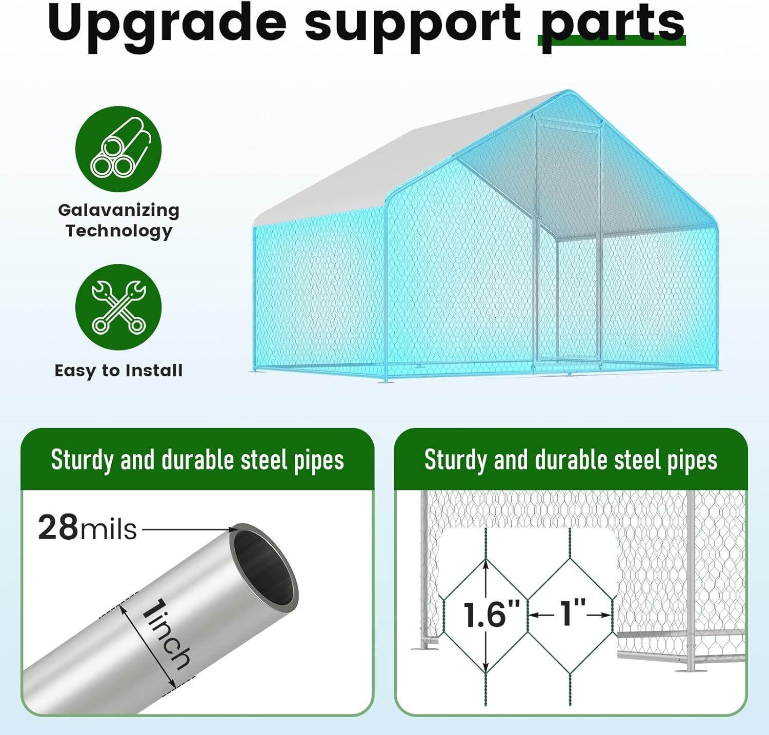Our Thoughts on the Large Metal Chicken ‌Coop with Waterproof​ Cover