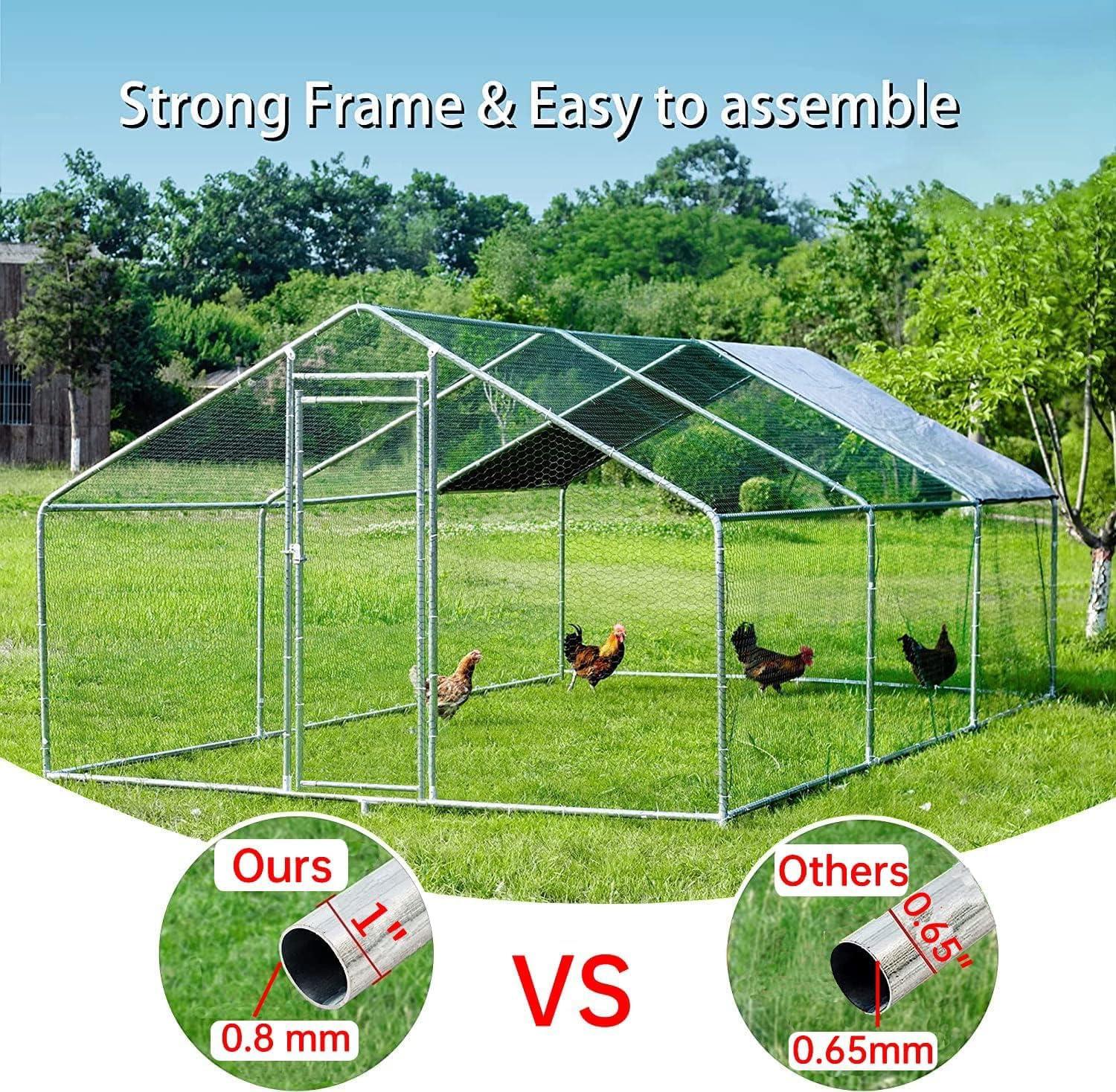 Our Take on the HITTITE Large Metal Chicken Coop with Run