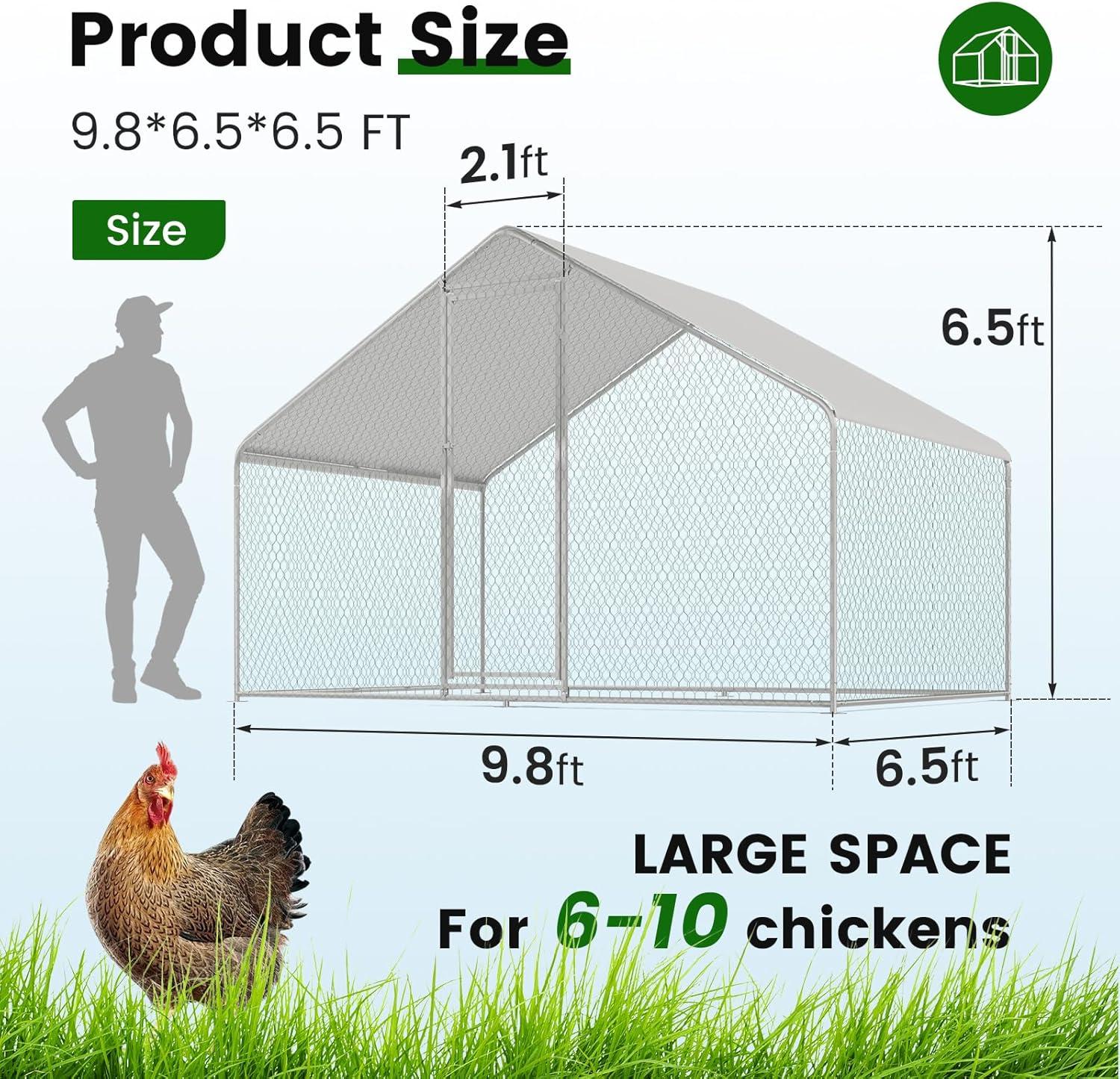 Our Thoughts on the Large‍ Metal Chicken ⁣Coop with Waterproof Cover