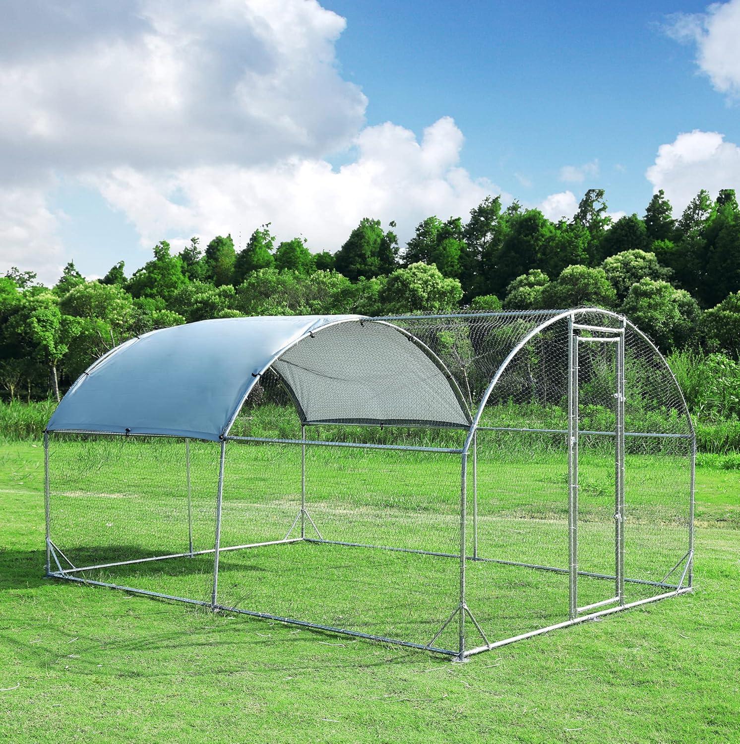 Our Take on the Sturdy large Metal Chicken Coop with‍ Waterproof Cover